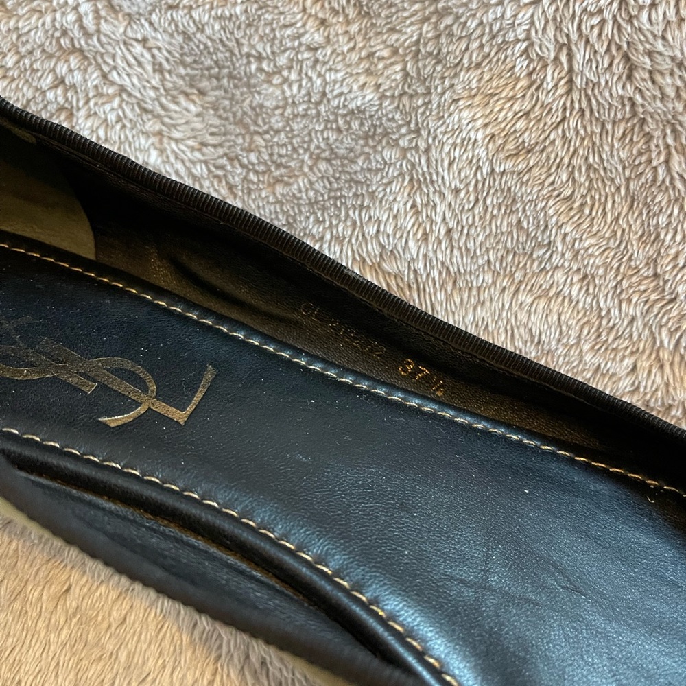 YSL flat shoes , size 7.5 ,in black kaki color - Picture 6 of 16